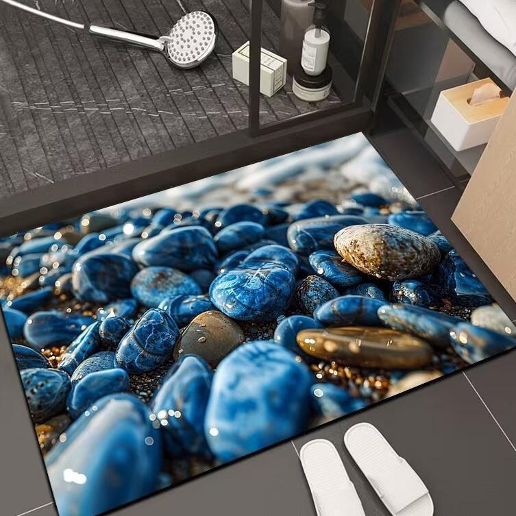 Diatomaceous Earth Non-slip Quick-dry Bathroom Mat – Water Absorbent & Dirt-resistant