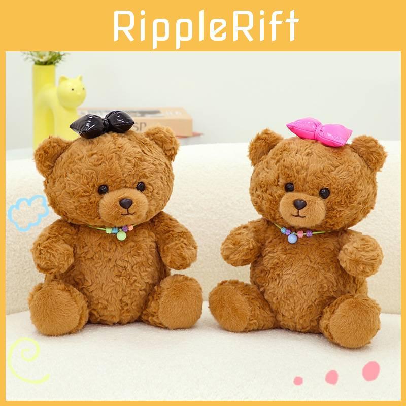 Bow Bear Cute Plush Toy Cute Cartoon Girl Child Bedroom Decoration Doll Gift