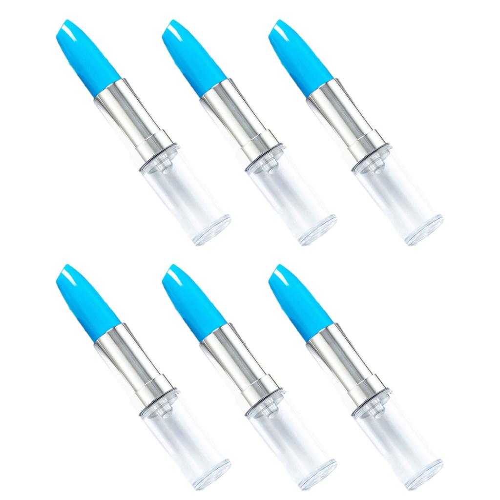 6 Stück Neuheit Lippenstift Kugelschreiber für Frauen Lippenstiftförmiger Schreibstift für Büro Strumpffüller Dekoration