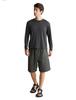 Icebreaker U EYELET LS TEE Jet Heather Medium COOL-LITE