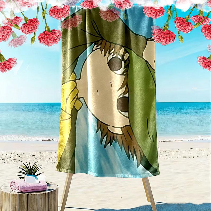 Snufkin Art Print Beach Towel, Large Soft Quick Dry Towel for Beach Camping Swimming