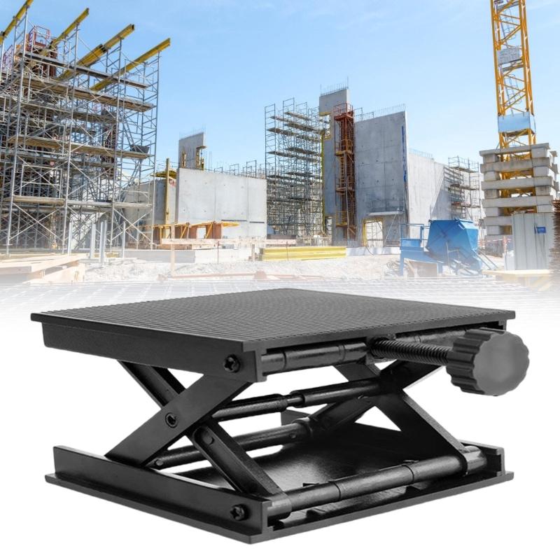 Lift Table Lab Plate Jacks Scissor Stand Platform Router Workbenches Table Woodworking Lift Laboratory Tool