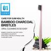 Cross Border 10 PCs Wheat Straw Toothbrush Adult Soft Bamboo Charcoal Binchoutan Unisex Household Family Pack
