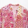 2025 Spring/Summer Women's Textured Lace Cuff Shirt and High-Waisted Pants Set