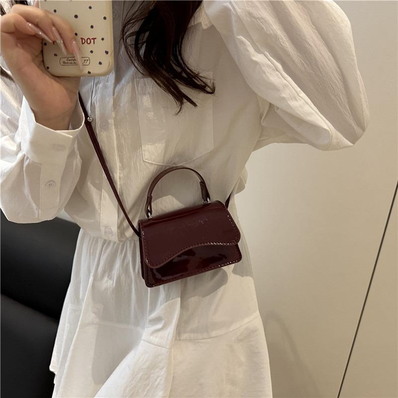 New Fashion Popular Shoulder Bag Retro Children Solid Color Handbag Niche Design Messenger Bag