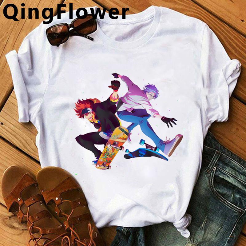 Sk8 The Infinity Skateboard Boys Skate Infinity T-Shirt Female Kawaii Print Couple Graphic Tees Women T Shirt Harajuku Kawaii