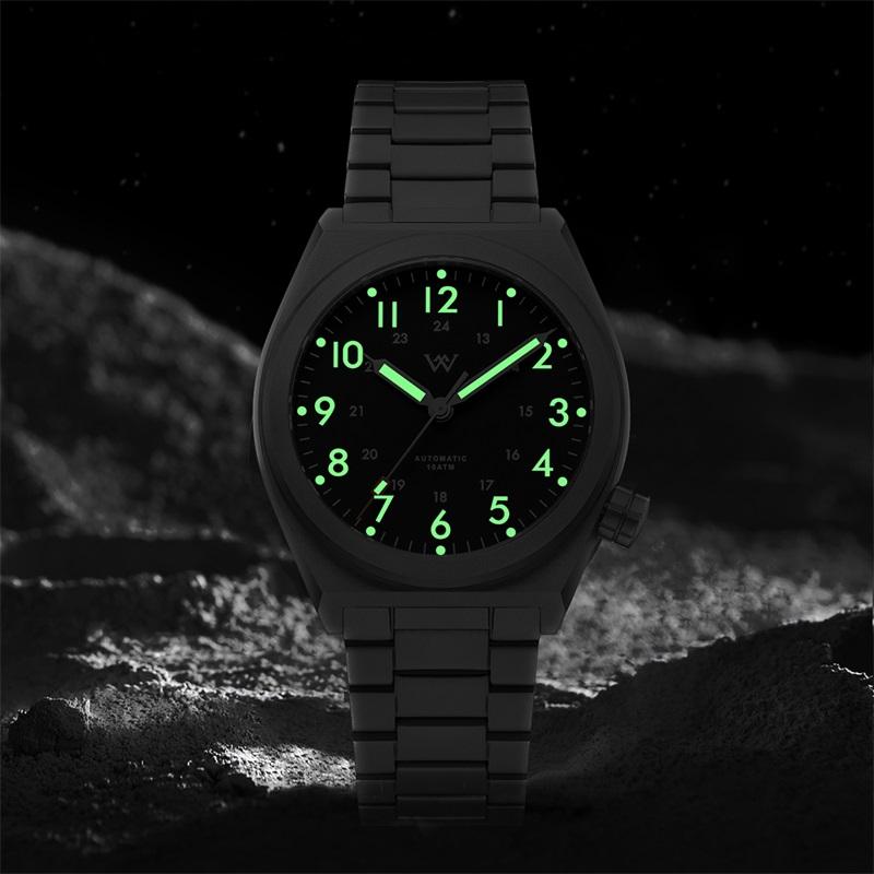 WM Watch Automatic Mechanical Pilot Watch NH35 AR Coated 100 Water Resistant Simple Style Sapphire Welly Merck Watches WM216