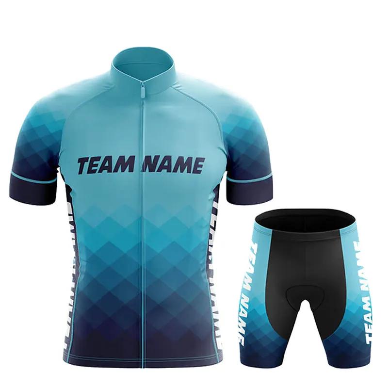 

2026 Cycling Team Customized Cycling Jersey Set Breathable Men s Short Sleeve Cycling Clothing Summer MTB Anti-UV Bicycle Jersey S