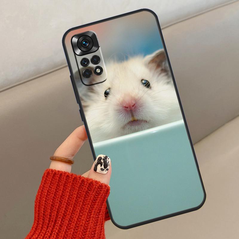 Cute Lovely Pet Hamster Case For Xiaomi Redmi Note 14 13 12 11 10 15 Pro Plus Cover For Redmi 15 15C 12C 10C 13C 14C