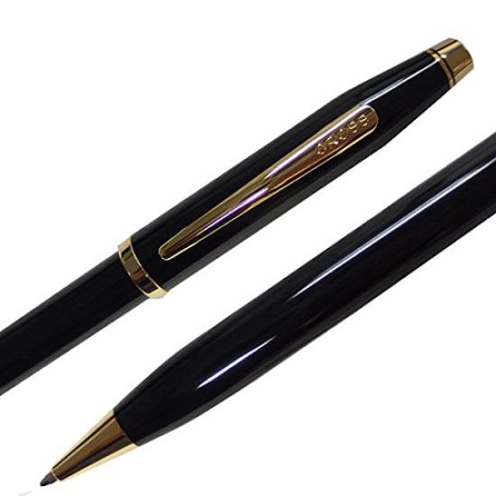 CROSS Century II New Finishes Black Lacquer Ballpoint Pen 412WG-1