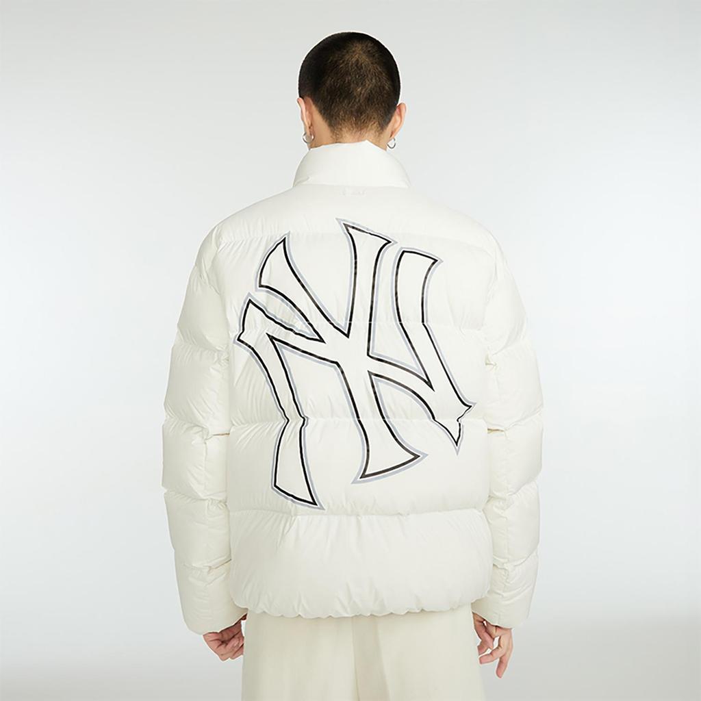 MLB Down Jackets Unisex Cream Stand Collar Moderate Other (Unisex) Down Jackets 3ADJB0436 50CRS