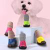 4Pcs Pretty Dog Booties Net Dog Shoes Breathable Foot Protector Summer Puppy Dog Teddy Shoes