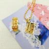 Ruyi Gold Plated Abacus Necklace Pendant - Copper Jewelry Gift