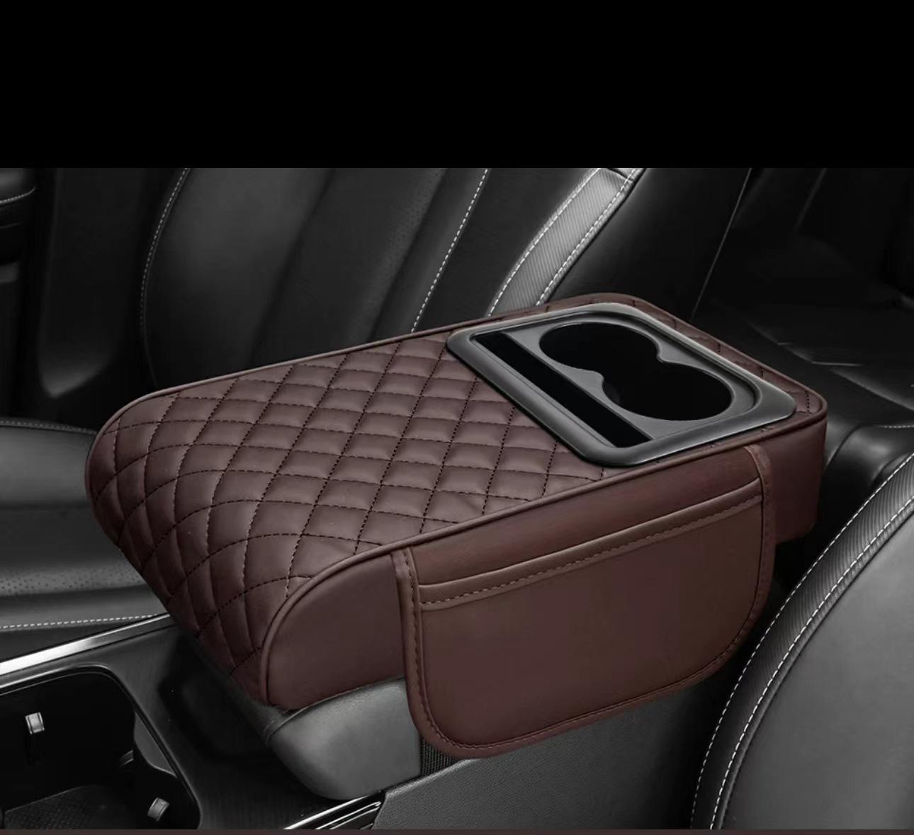 

Універсальний автомобільний підлокітник з підсклянником та відділенням для зберігання - Зручна підтримка ліктя та подушка для підняття