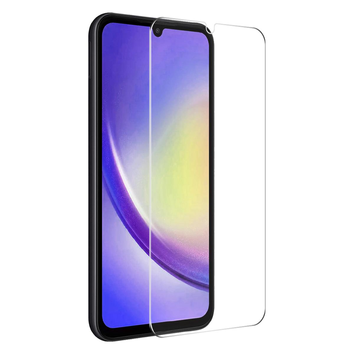 

ENKAY HAT PRINCE 0.26мм 9H 2.5D Захисне скло для екрану для Samsung Galaxy A24 4G (162,1 x 77,6 x 8,3 мм) Плівка з високоалюмосилікатного скла з повним клеєм As Shown A