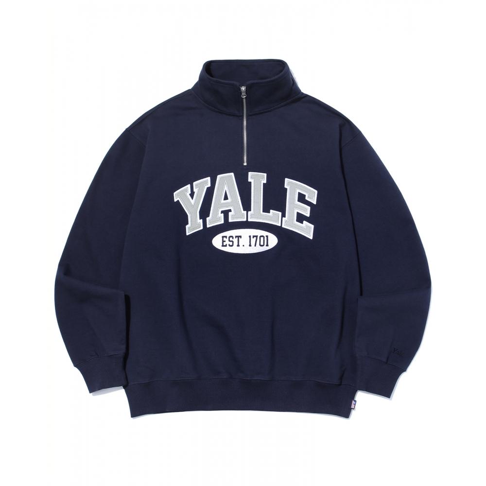 

YALE 2 TONE ARCH HALF ZIP UP NAVY