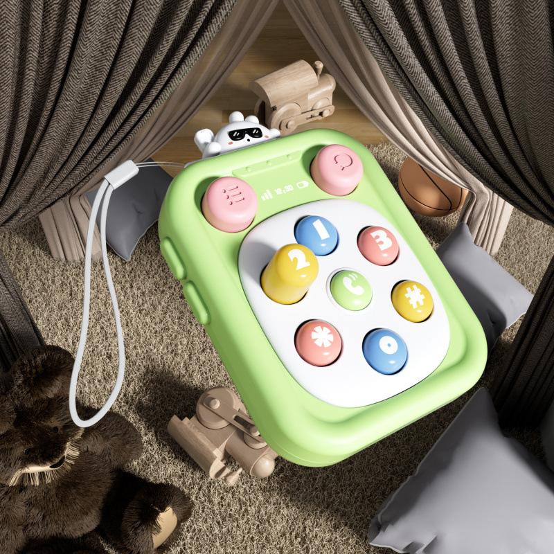 

Карманный Мини Хомяк Пресс Музыка Детское Раннее Образование Развивающая Детская Игрушка для Мальчиков и Девочек Нажатие Пальцем Маленькие Дети бледно-зеленый