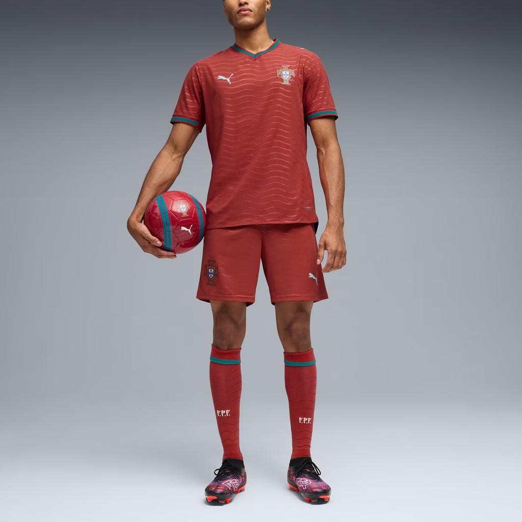 Puma FW25 Portugal Authentic Home Lightweight Short Sleeve Football Jersey Men tops 783276-01