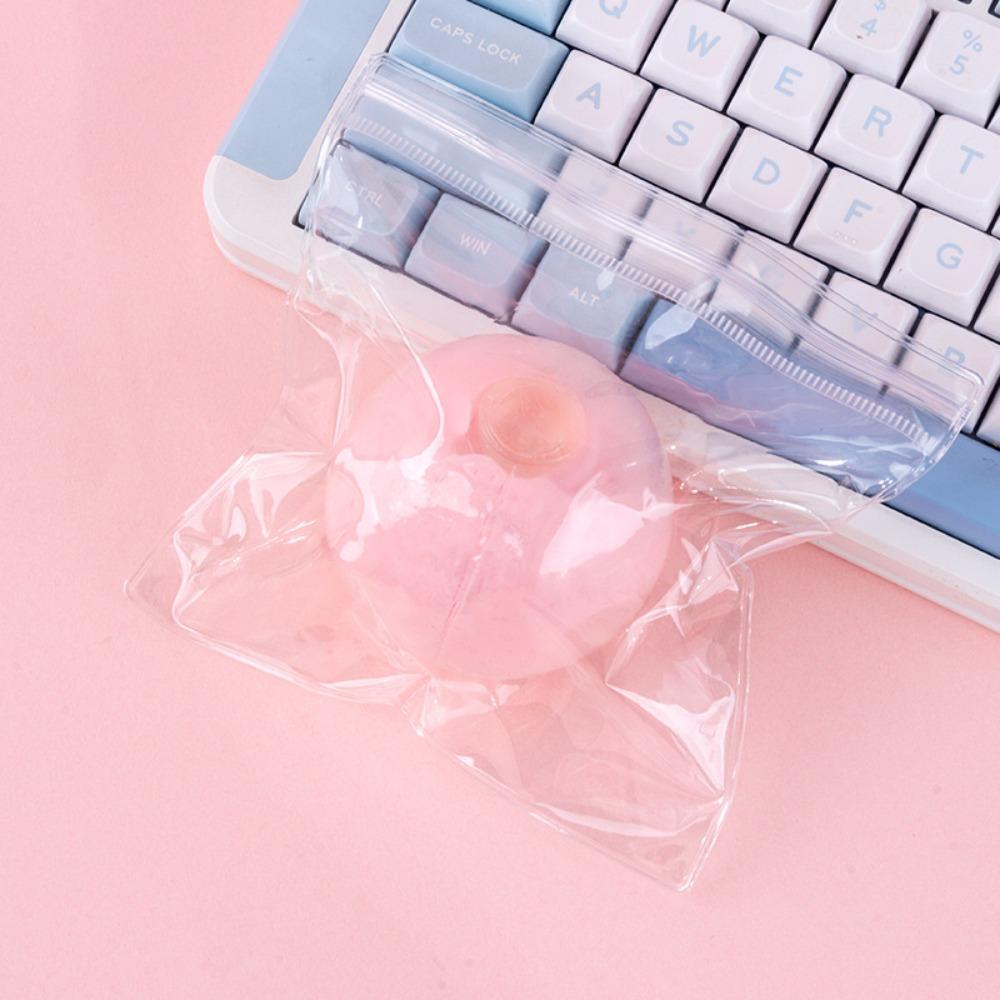 Soft Coconut Oil Squishy Ball Blue Crispy Handmade Ball Ball Quick-rebound Squeeze Toy Office