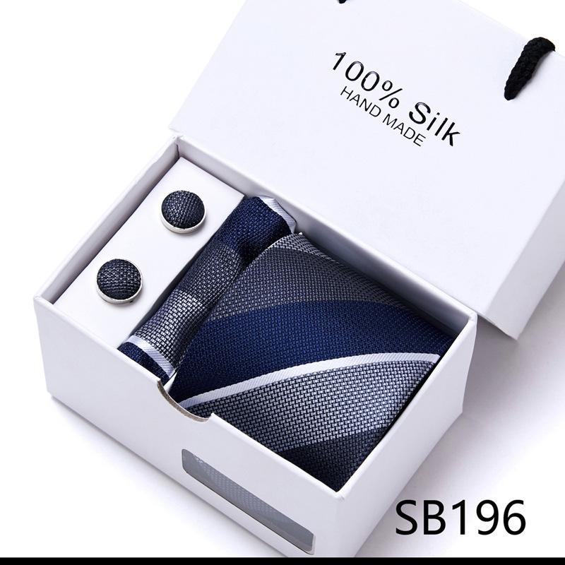 New Men'S Tie Set Gift Box 5-Piece Set Group Tie Business Dress Tie