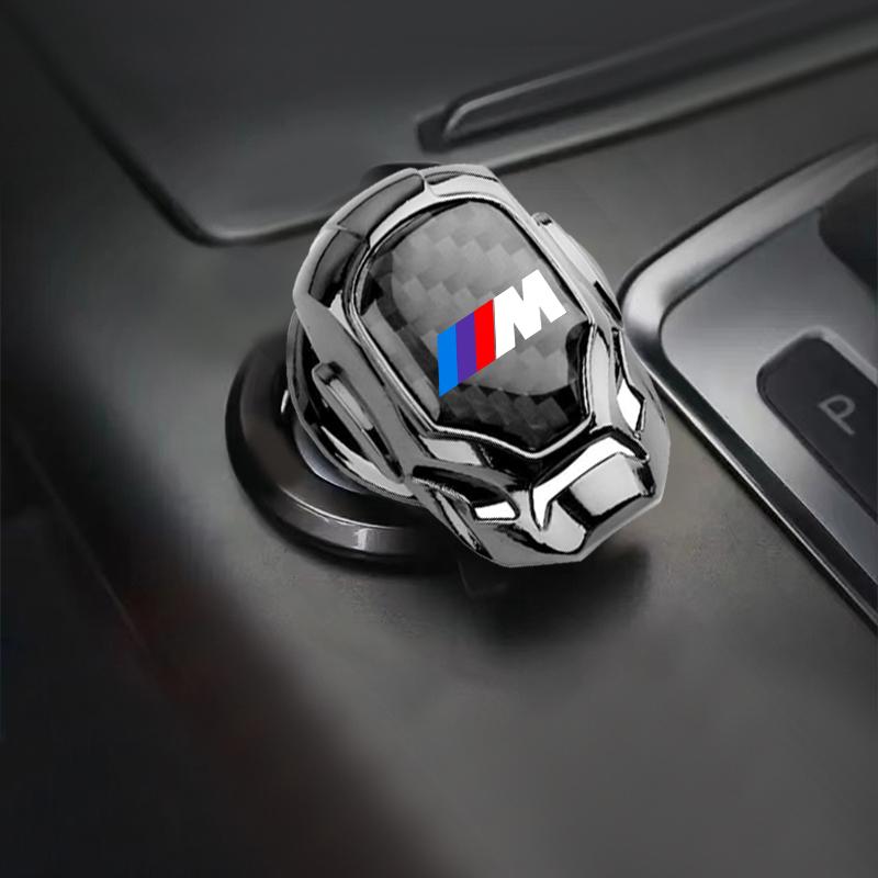1 stk M LOGO Bil Ett-trykks Startknapper Beskyttelsesdeksel For BMW X7 X3 X4 X5 X6 3 4 5 6 7 Serie Z4 M M3 M5 M6 E38 E39 E46 E53 E60 E61 E64 E70 E71 E90