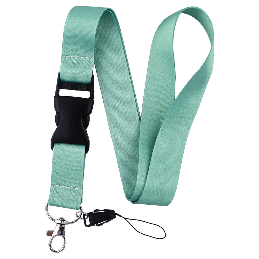 Pure Color Credential Holder Lanyard For Keys Neck Strap Id Card Badge Holder Key Chain Key Rings Accessories Christmas Holiday Gifts