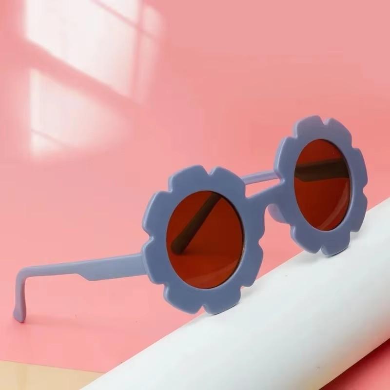 1-3pcs Sun Flower Cute Kids Sunglasses Boy Girls Toddler Lovely Baby Flowers Style Girls Outdoor Children Sunglasses