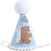 Bear Woodland Adventure Teddy Bear 1st Birthday Hat and Crown for Boys - One Happy Camper First Birthday Decoration