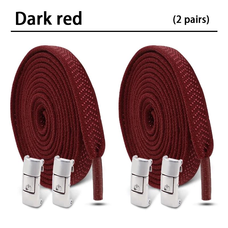 2 Paar 8 MM Breedte Elastische Schoenveters Sneakers Drukknop Veters Zonder Strikken Kinderen Volwassenen Geen Strik Schoenveters voor Schoenen Accessoires