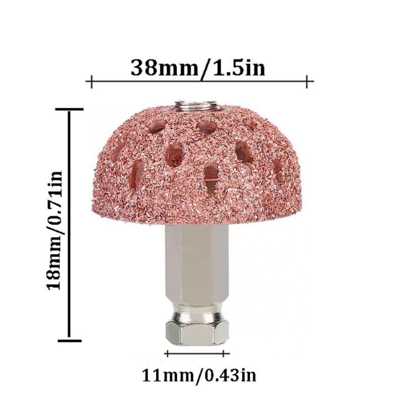 New Car Tire Repair Grinding Head Rotary Tools Coarse Buffing Wheel+Hex Linking Rod