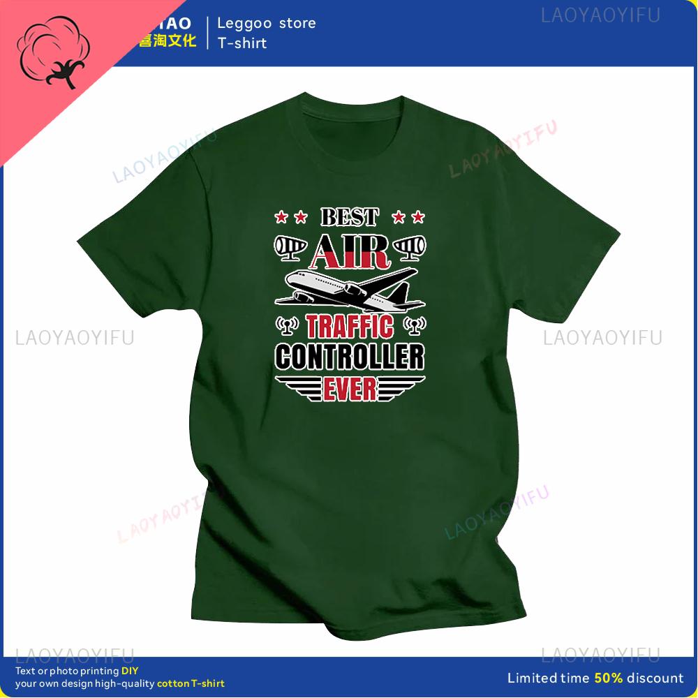Air Traffic Controller Graphic Printing Fashion Street Wear Casual Trend Summer Men and Women Universal Shortsleeved Tshirt