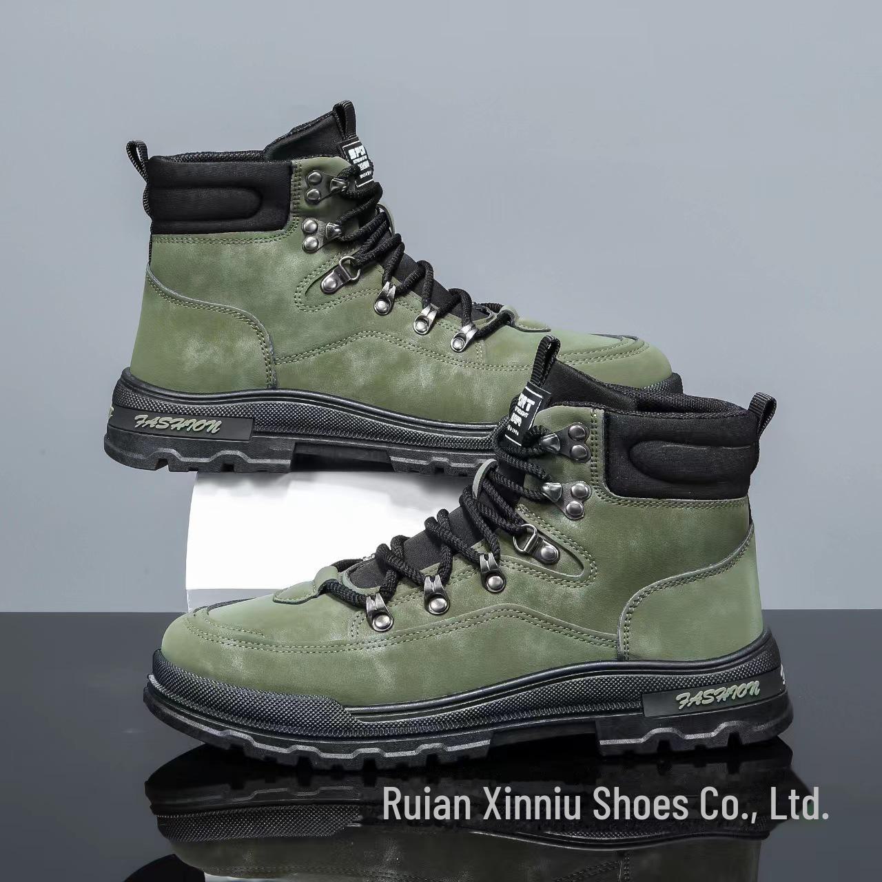 

Мужские ботинки Martin Cross-Border большого размера — удобные, повседневные и модные, универсальный стиль 41 зелёный