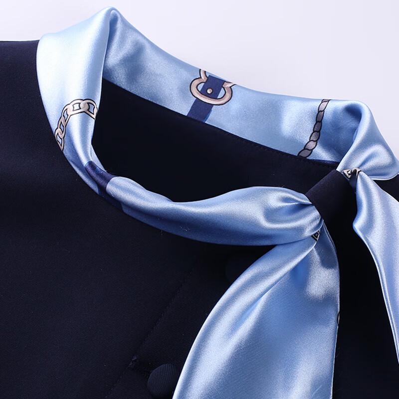 Women's Professional OL Mid-Length Bow Work Dress