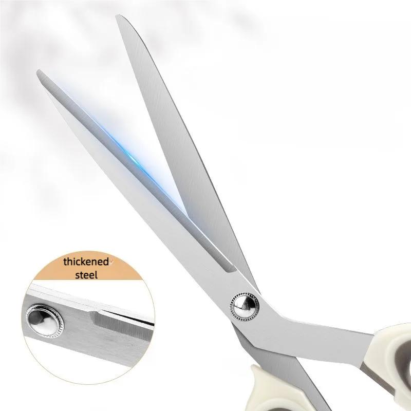 1/2 piece, Korean BBQ scissors Household kitchen scissors Stainless steel barbecue scissors for steak vegetable food scissors