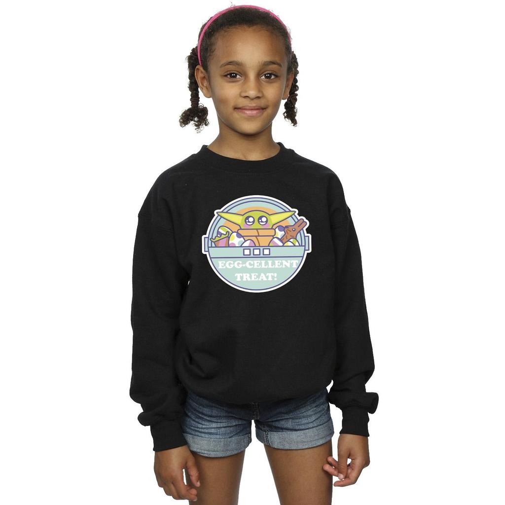 Star Wars Girls The Mandalorian Eggcellent Easter Sweatshirt