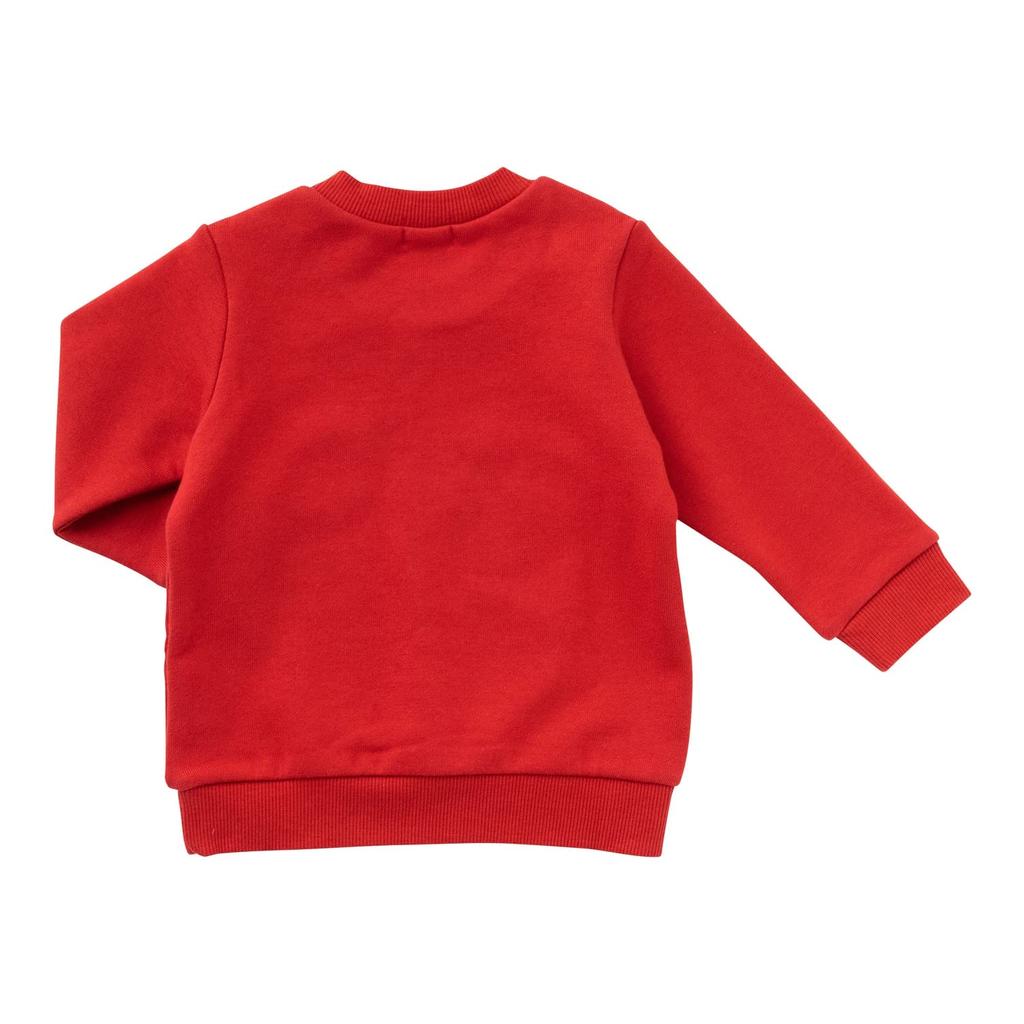 MIKIHOUSE HOT BISCUITS Sweatshirt for Boys and Size Girls, Red, 110cm, 73-5610-826