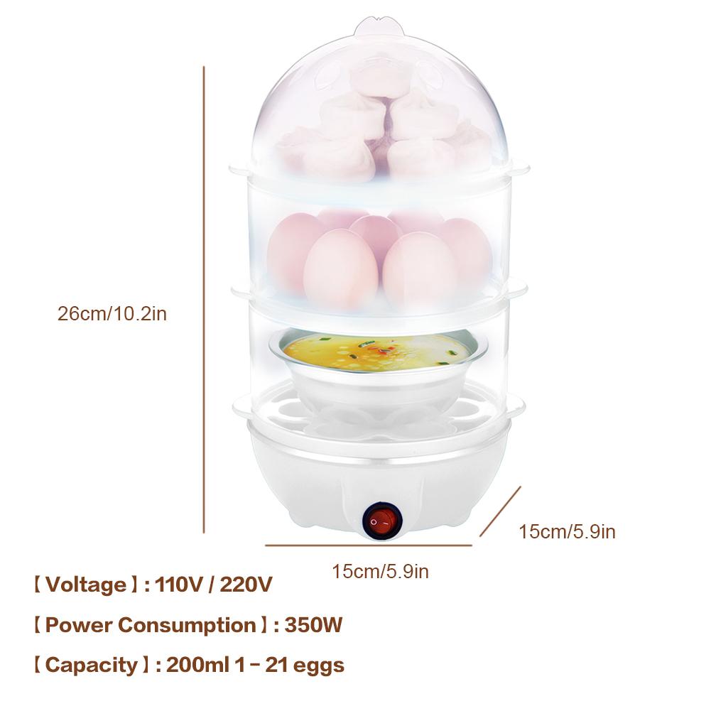 110V/220V Multifunctional Egg Cooker Rapid Heating Automatic Corn Steamer Portable Milk Steamer for Cooking Breakfast Machine