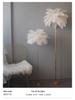 Ostrich Feather Romantic Floor Lamp - French Influencer Style for Living Room or Bedroom