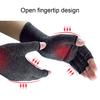 Arthritis Compression Gloves Breathable Half-Finger Gloves Stretchy Hand Arthritis Relief Gloves for Typing Carpal Tunnel Rheumatoid Tendonitis