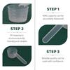 Flat Bottom Graduated Measuring Spoon 40ml Transparent Plastic, Individually Packaged for Precision Measurement