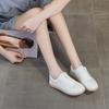 Women's Soft Bottom Small White Shoes Spring and Summer Large Size Shoes Hundred with Breathable Hollow De Training Shoes