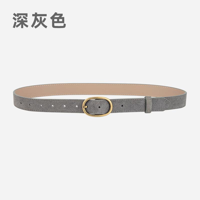 Retro Women'S Belt Trendy With Matte With Jeans Decorative Leather Belt Women