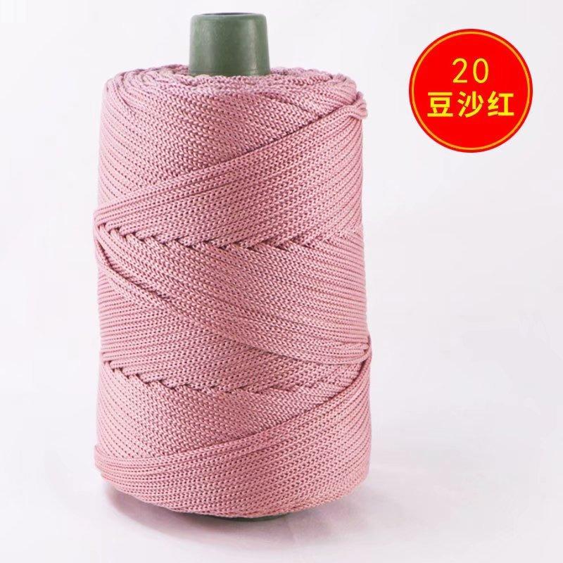 1Pcs 200g Light Body Silk, Hemp Thread, Ice Silk Thread, Bucket Packaging, Hand Woven, Knitted, Hollow Thread Hook Bag