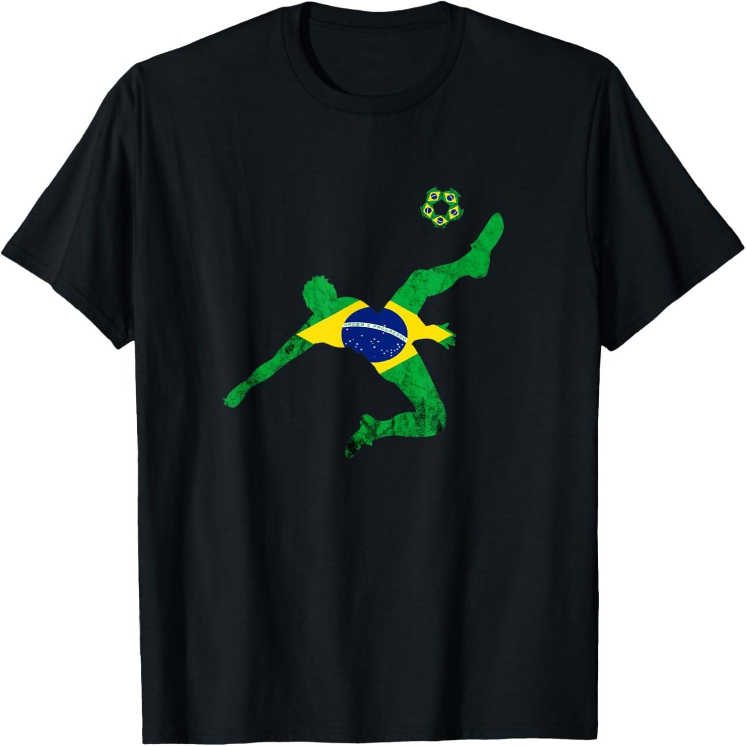 Brazil Soccer Brasileiro Player Brazilian Football Player T-Shirt S