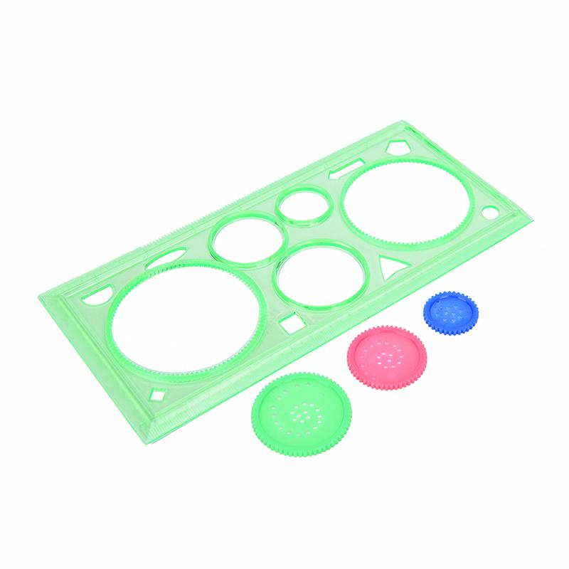 Multi-function Interesting Painting Puzzle Children Drawing Plastic Ruler