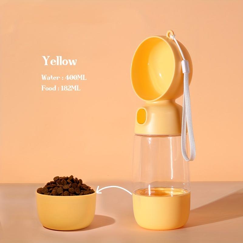 Portable 2-in-1 Dog Water Bottle & Food Container Pet Hydration System,  Pet Outdoor Walks or Travel Water Bottle Pet Supplies