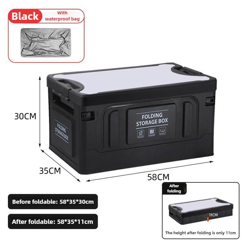 Outdoor Folding Storage Box, Multipurpose Organizer Box, Portable Large-capacity Camping Box, Car Trunk.