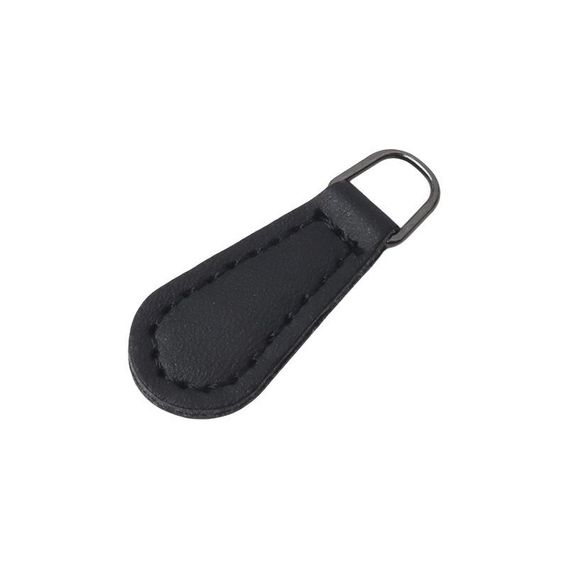 5Pcs Fashionable Zipper Pullers Solid Color PU Detachable Zipper Pullers Bag Clothing Zipper Puller