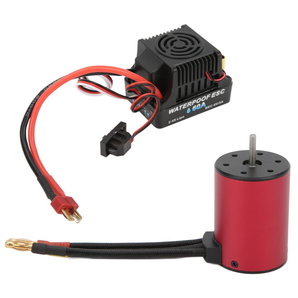 S3650 2300V Brushless Motor 60A Brushless ESC Combo RC Car Parts for 1/10 Remote Control Car