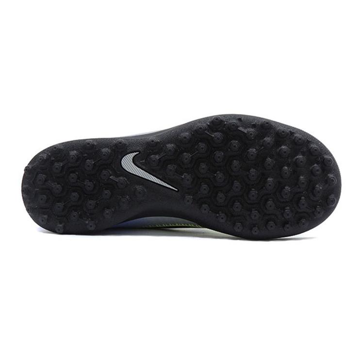 Nike JR Mercurialx Victory 6 TF Abrasion Resistant Low top Kids' Soccer Shoes Silver Blue Kids' 921497-407